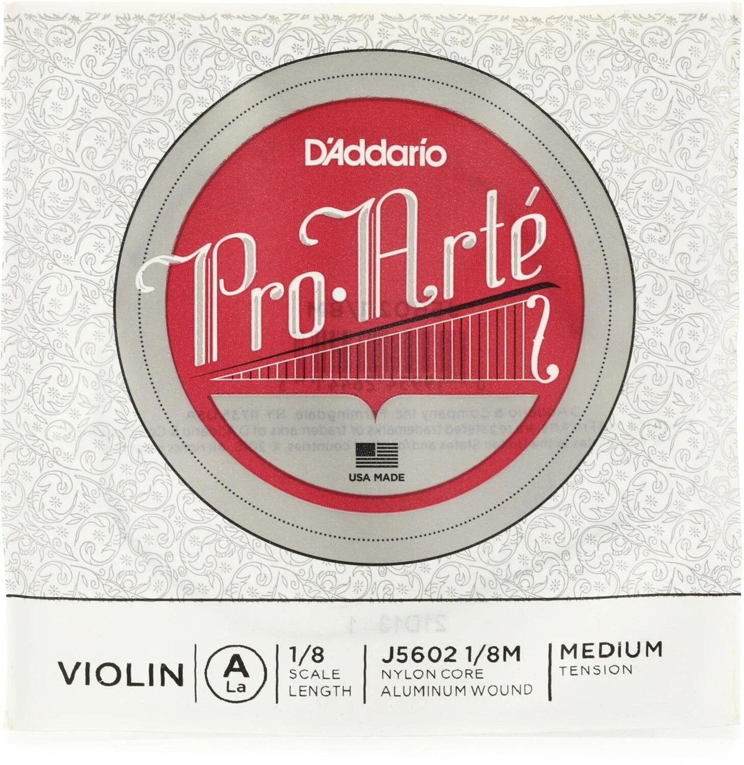 

D'Addario J5602 Pro-Arte Скрипка A-струна - размер 1/8, среднее натяжение