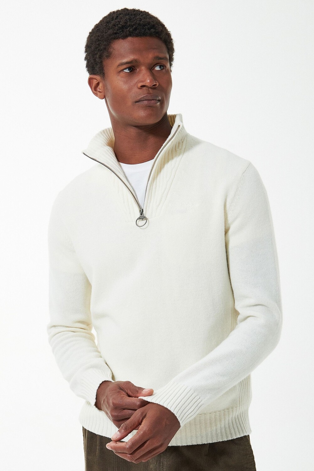 

Мягкий топ-толстовка HZ Whisper L/Wool Barbour, белый