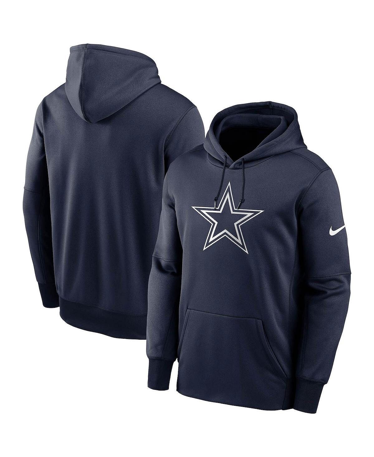

Мужской темно-синий пуловер с капюшоном Dallas Cowboys Fan Gear Primary Logo Therma Performance Nike