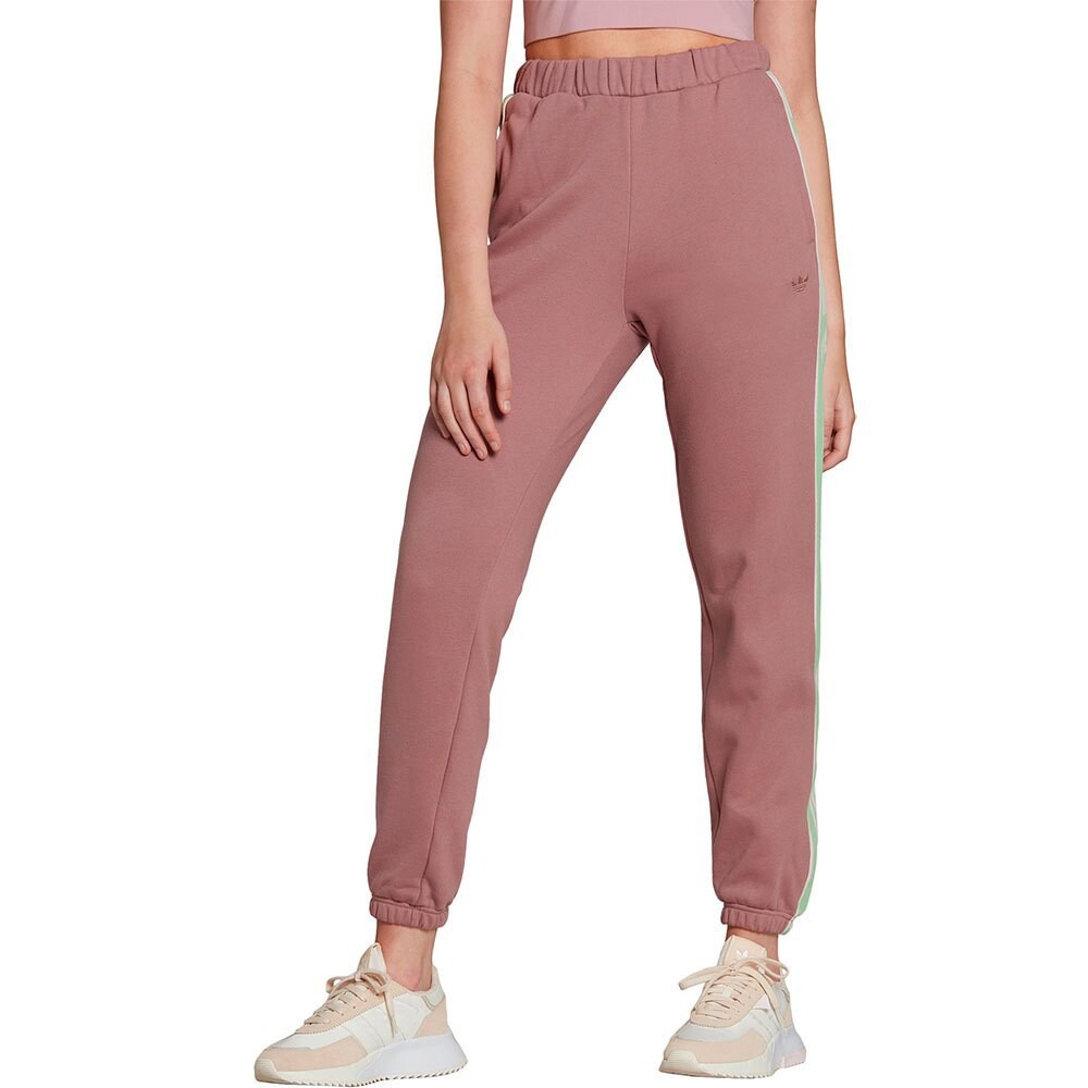 

Брюки adidas Originals Cuffed Tape Joggers, розовый