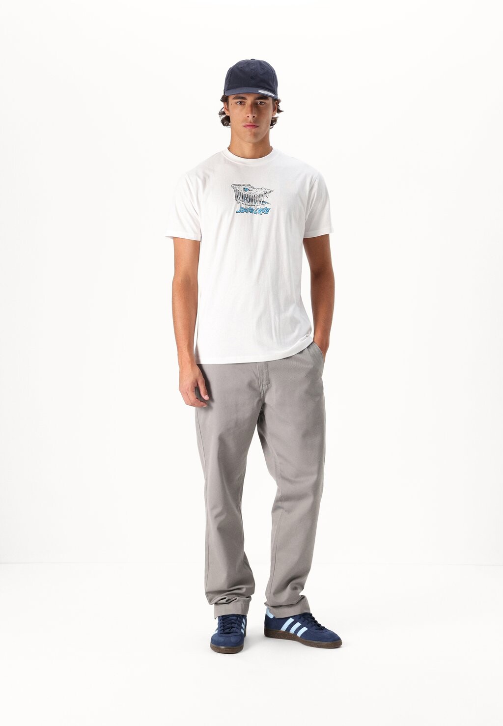 

Принт на футболке BRAUN FEVER DREAM UNISEX Santa Cruz, белый