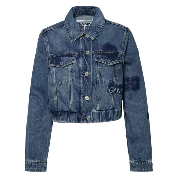 

Джинсы jacket jeans patch Ganni, зеленый