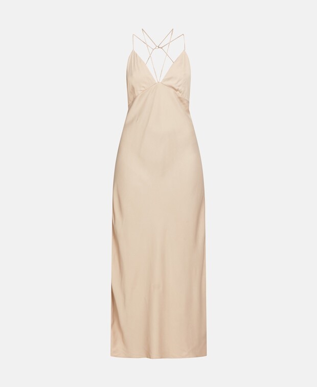 

Длинное платье Calvin Klein, песочный