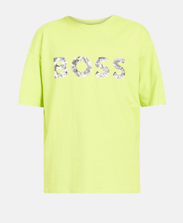 

Футболка Boss Green, зеленое яблоко