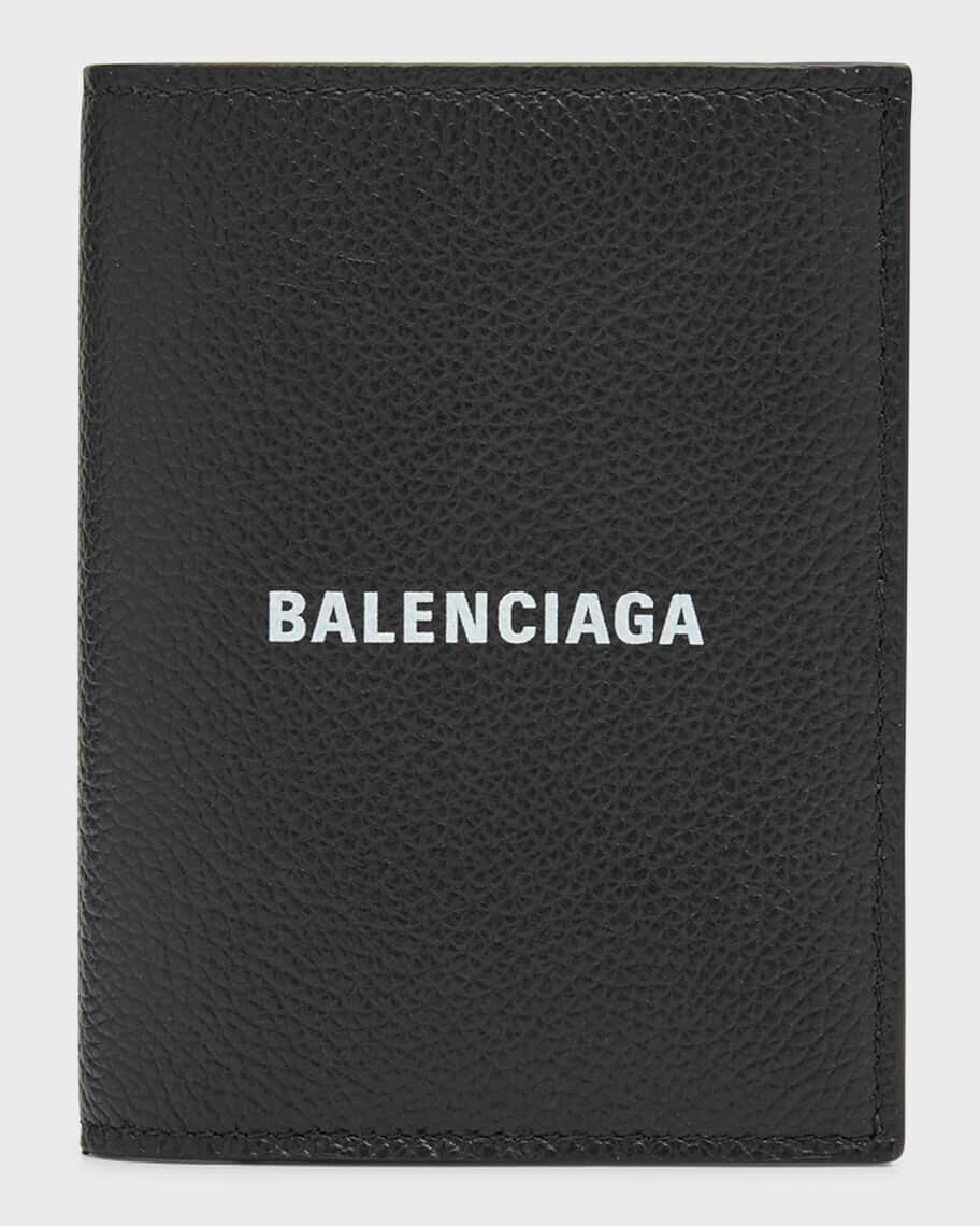 

Мужской кожаный вертикальный бумажник в два сложения Balenciaga