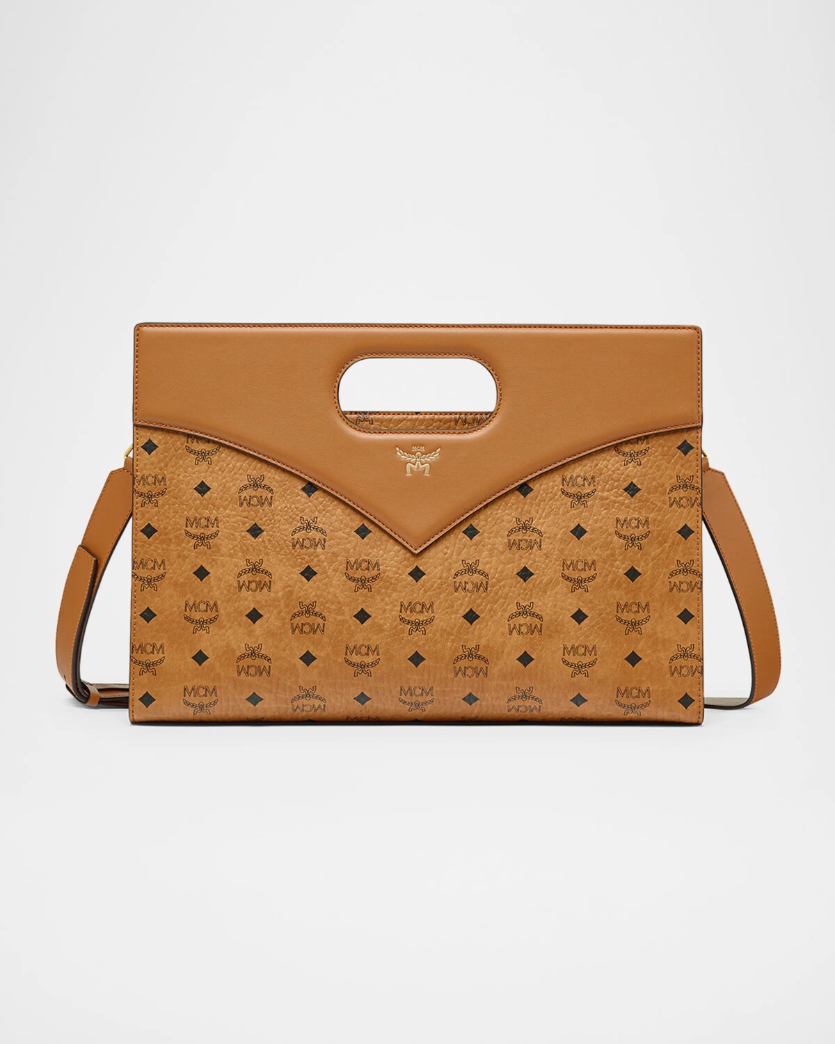 

Сумка Visetos из искусственной кожи с верхней ручкой Mcm, цвет Cognac