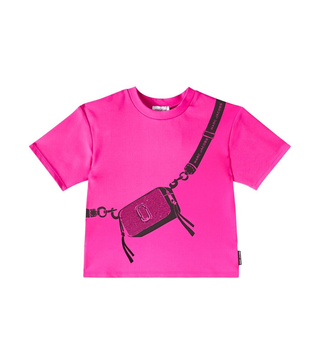 

Футболка из хлопчатобумажной ткани с принтом Marc Jacobs Kids, цвет apricot