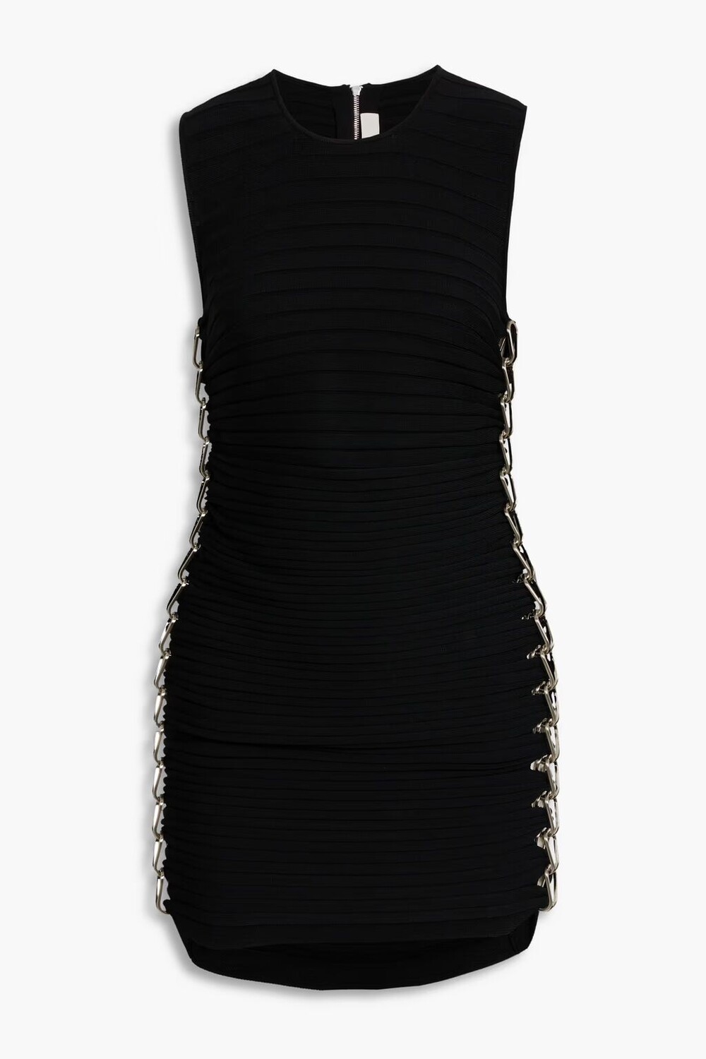 

Плетеное мини-платье в рубчик Dion Lee, черный