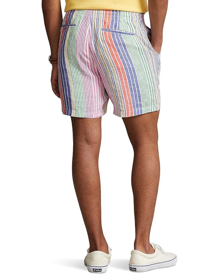 

Шорты Polo Ralph Lauren 6" Polo Prepster Striped Linen Shorts, мульти