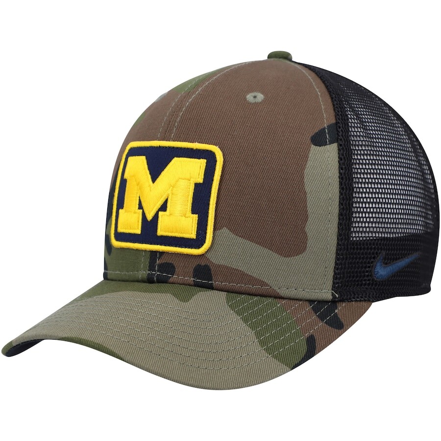 

Бейсболка Nike Michigan Wolverines, камуфляж