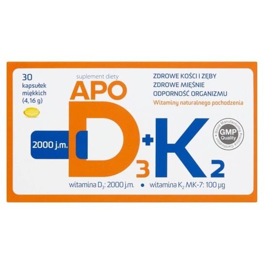 

Apotex, Апод3+К2, 30 капсул