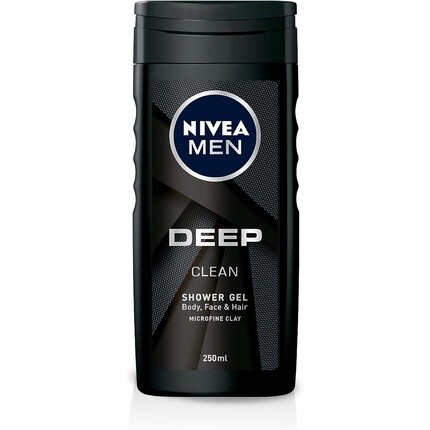 Мужской гель для душа Deep Clean 250 мл, Nivea гель для душа axe deep clean 473 мл