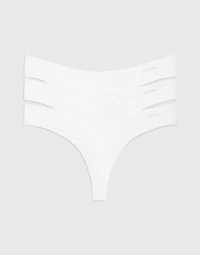 

Белые трусы-стринги Calvin Klein Ideal Cotton, 3 шт