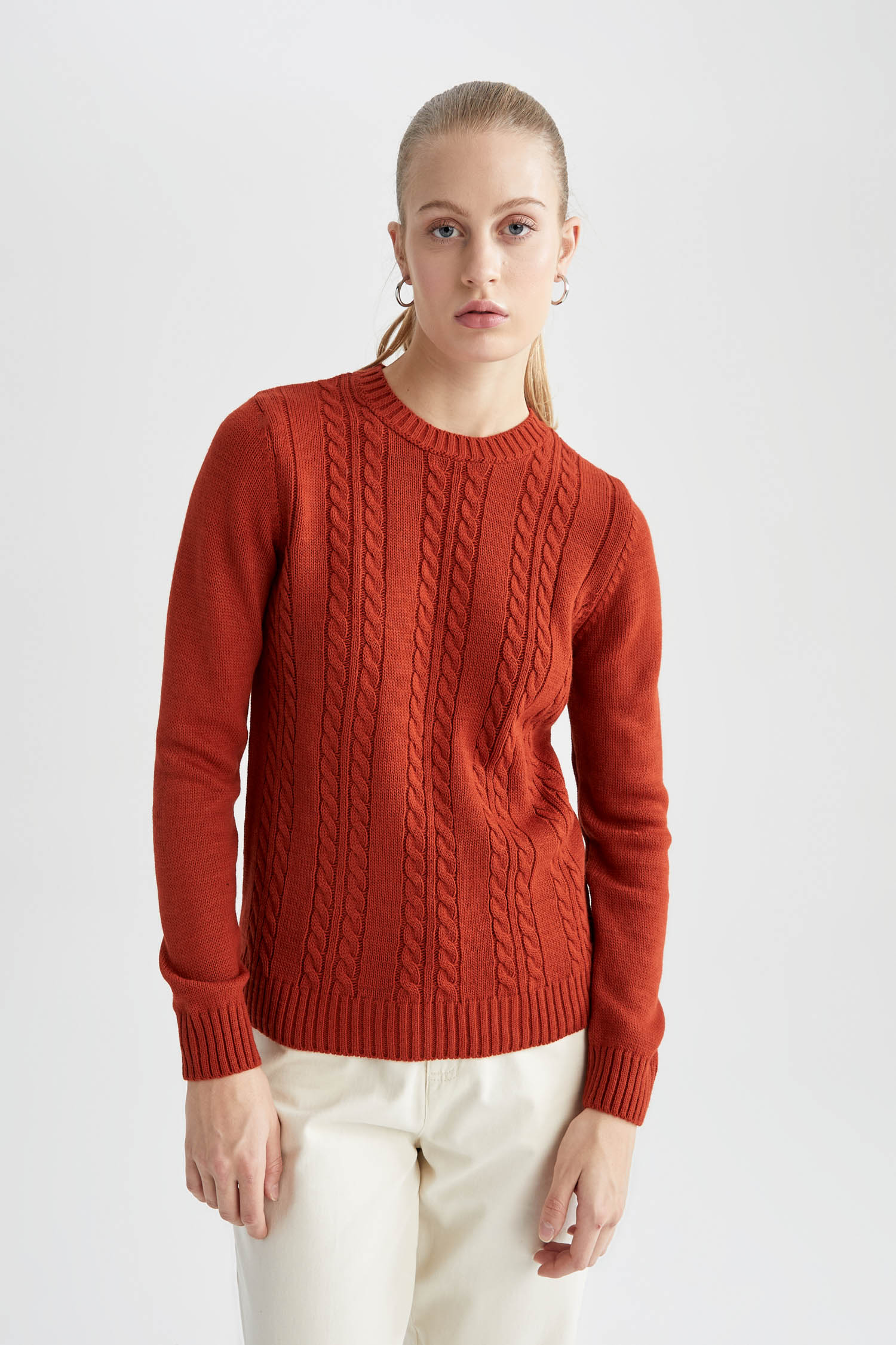 Свитер DeFacto Strick REGULAR FIT, цвет Zimt свитер regular fit defacto цвет bordeaux