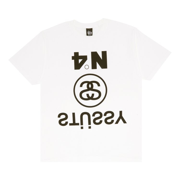 Футболка Stussy Upside Down 'White', белый