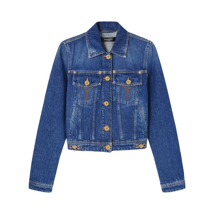

Куртка Versace Denim Jacket, цвет Dark Blue