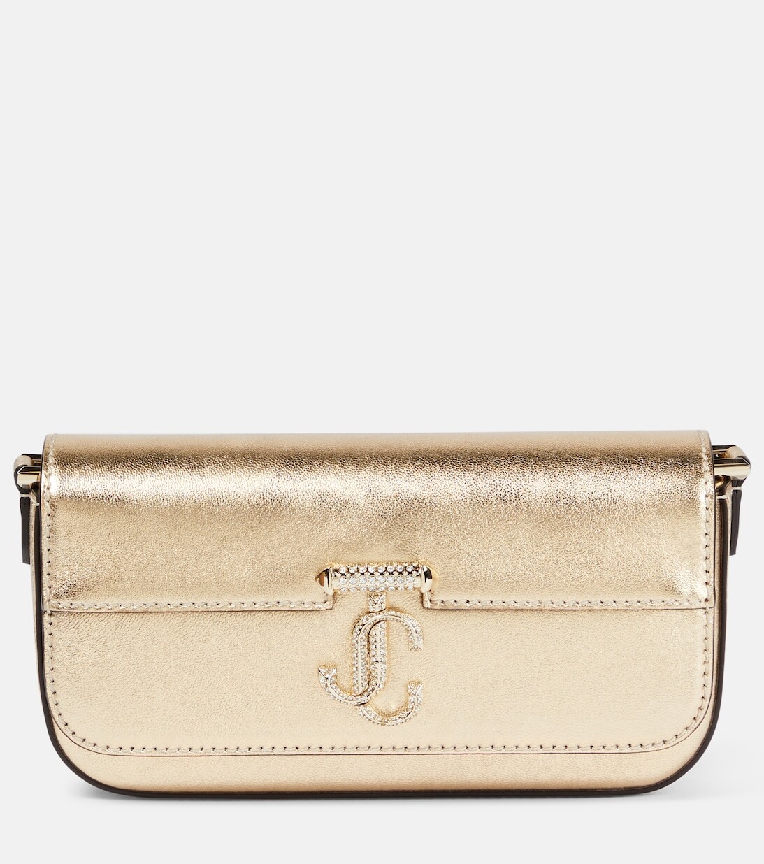 

Кожаная сумка через плечо Avenue Mini Jimmy Choo, золотой