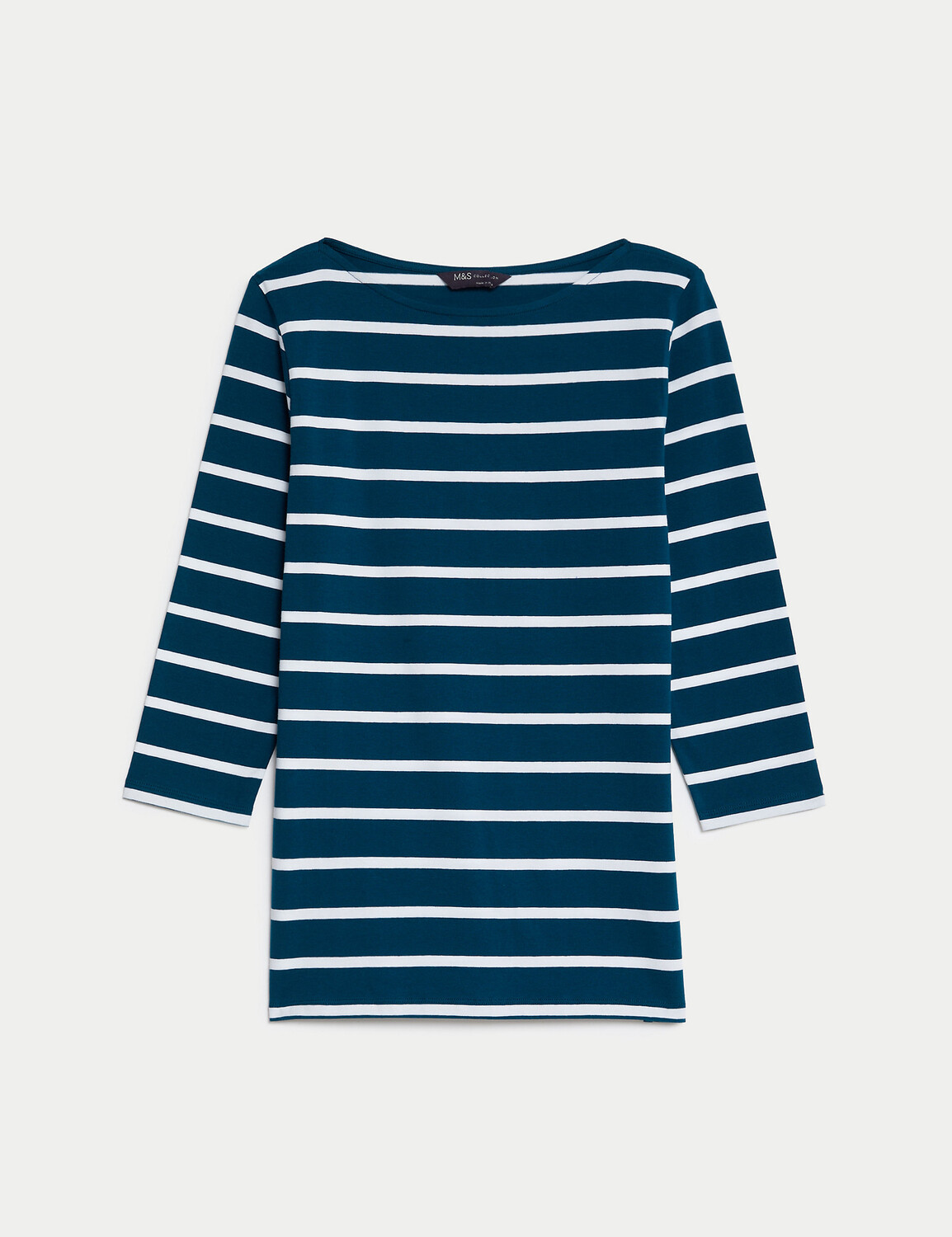 

Футболка узкого кроя в хлопковую полоску Marks & Spencer