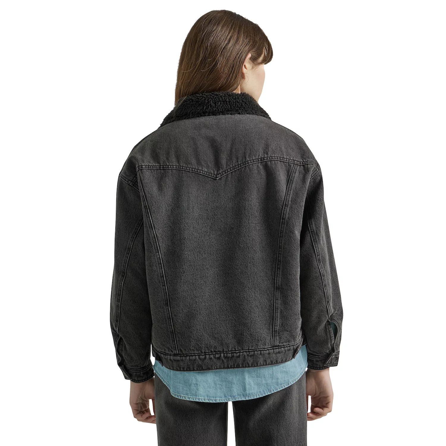 джинсовая куртка wrangler размер l бежевый Женская джинсовая куртка Wrangler Girlfriend Wrangler