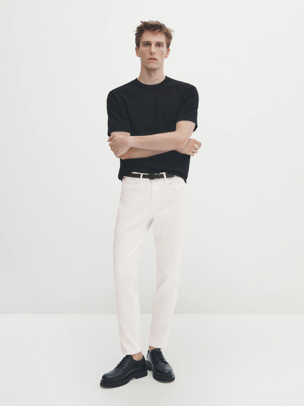 

Зауженные джинсы Massimo Dutti, белый