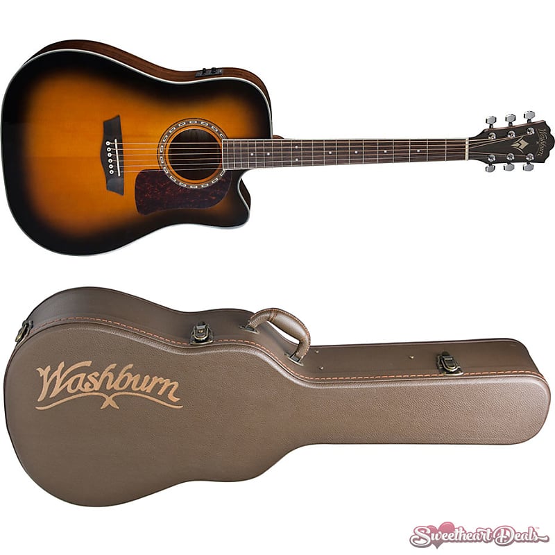 Акустическая гитара Washburn Heritage 10 Series | HD10SCETB Acoustic Electric Guitar электроакустическая классическая гитара с вырезом kremona r65cw performer series rondo