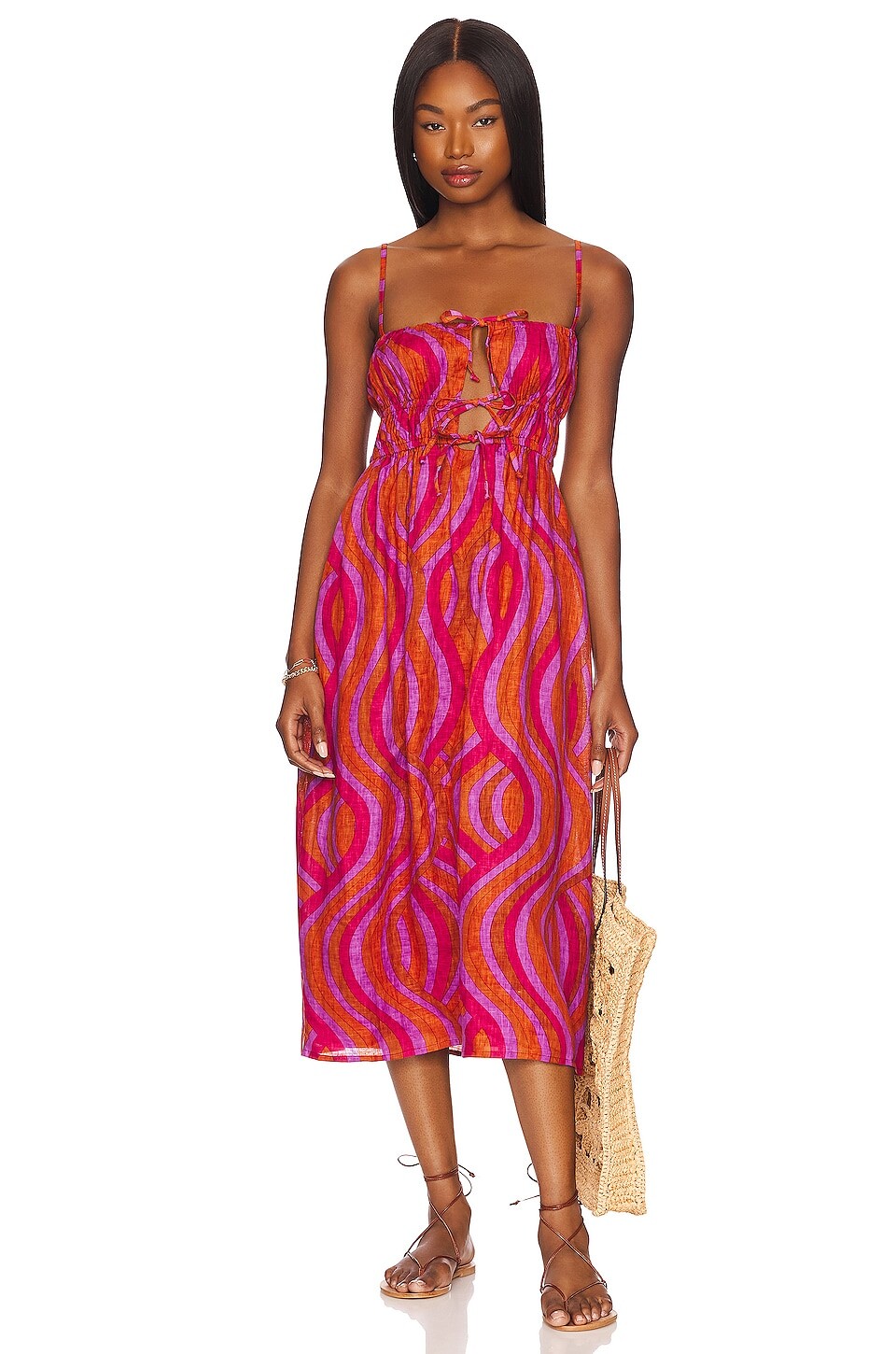 

Платье миди FAITHFULL THE BRAND x REVOLVE Marly, цвет La Condesa Print