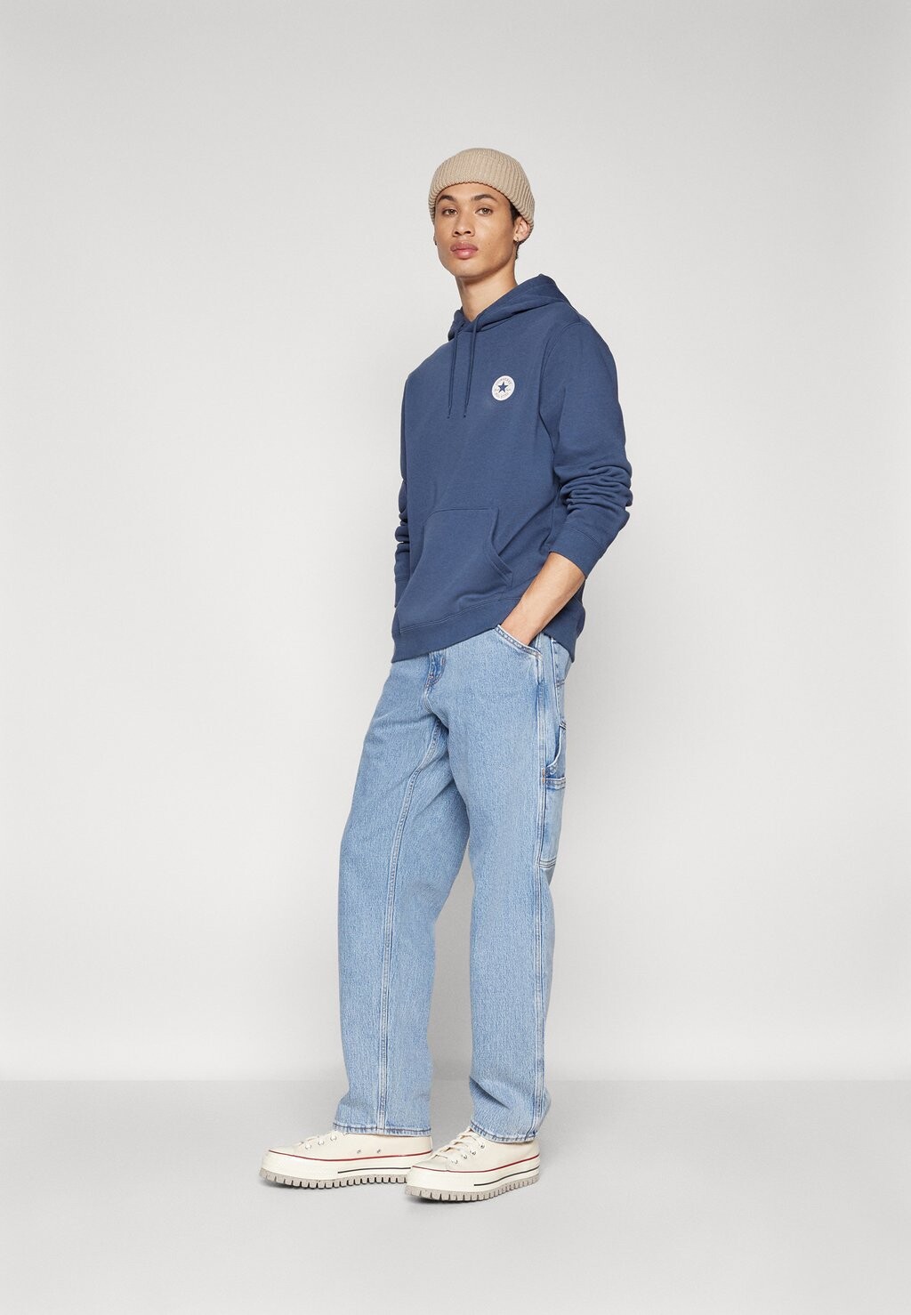 

Толстовка GO-TO CHUCK TAYLOR PATCH HOODIE UNISEX Converse, темно-синий