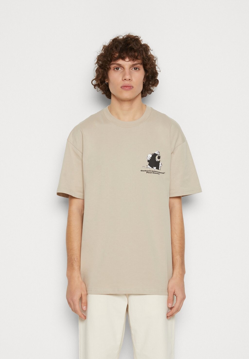 

Футболка с принтом Carhartt WIP, бежевый
