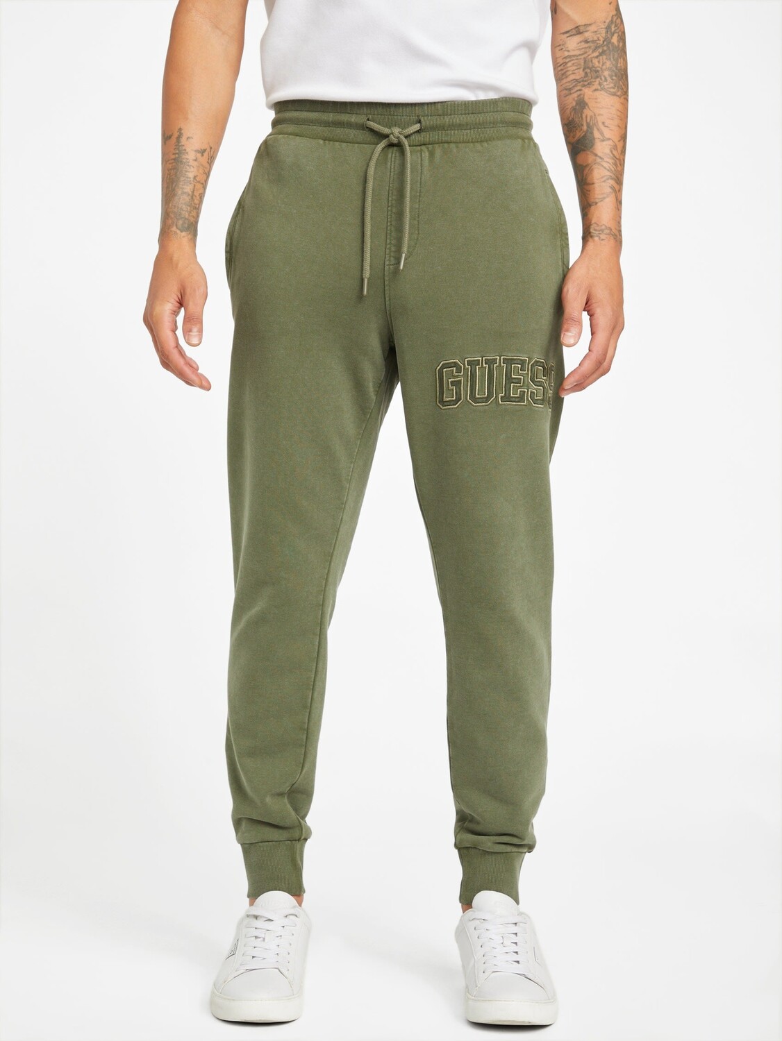 

Флисовые джоггеры с логотипом Dilan Guess Factory, цвет Mud Pie A152