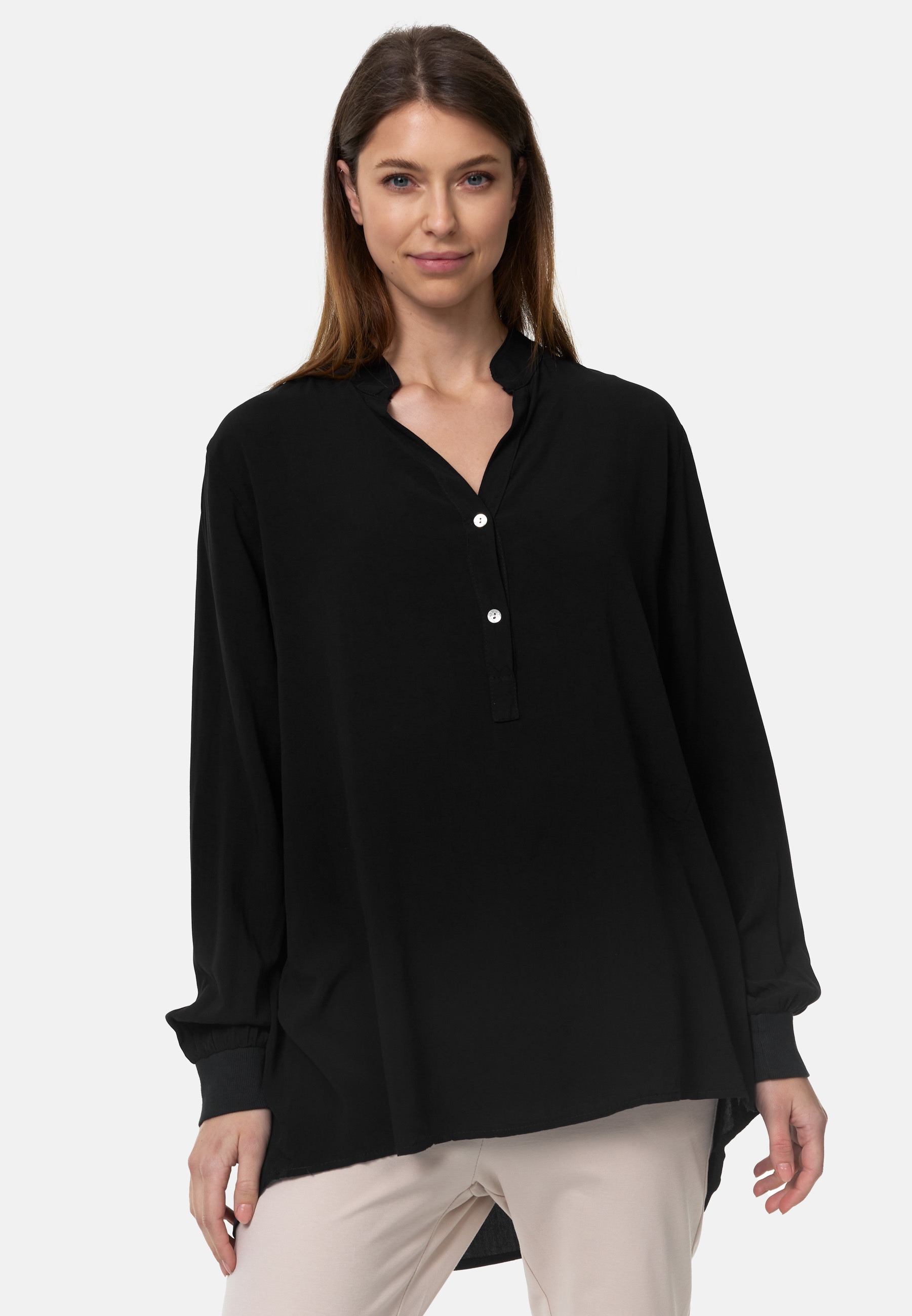 Блуза PM SELECTED Oversized Hemd, черный