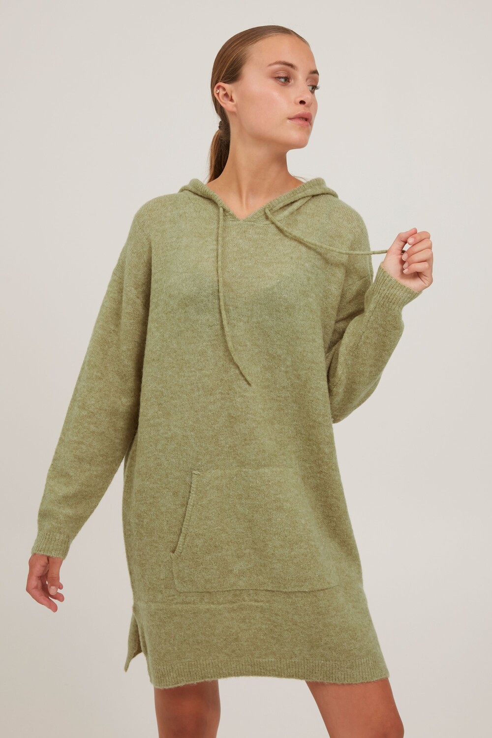 

Блуза PULZ Jeans Strickkleid, зеленый