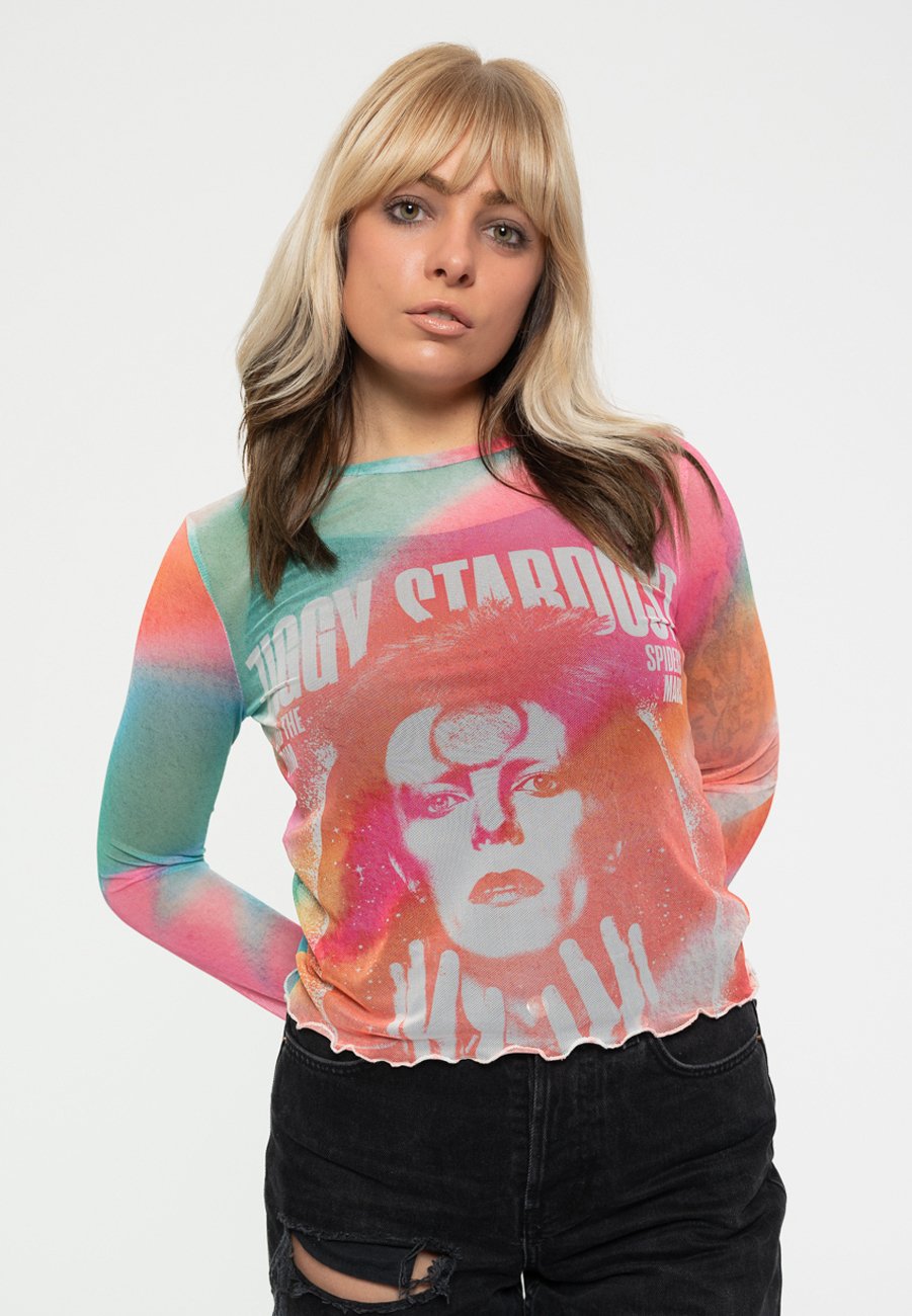 

Топ с длинными рукавами DAVID BOWIE ZIGGY STARDUST LONG SLEEVE Paradiso Clothing, оранжевый