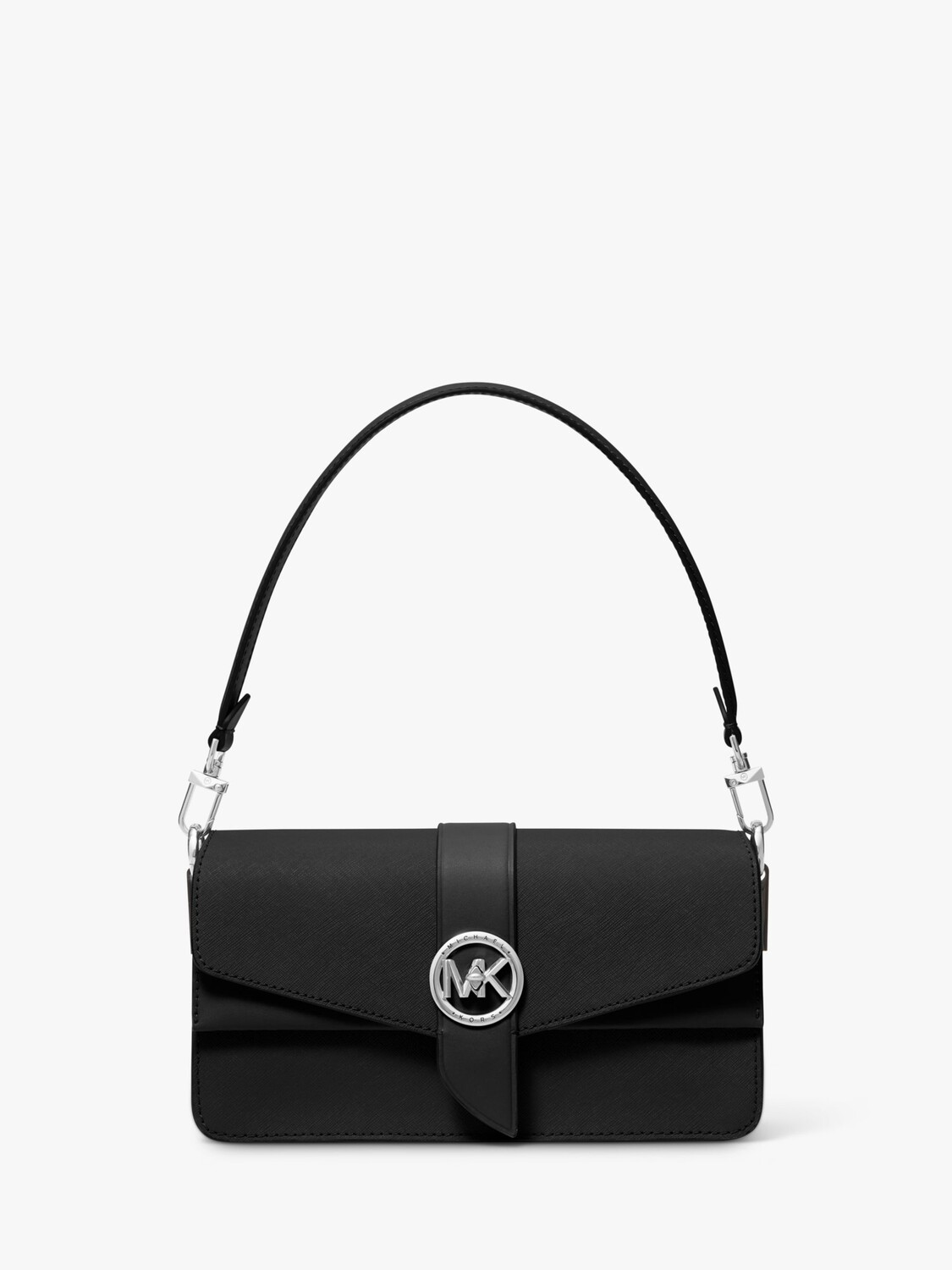 

Кожаная сумка через плечо Michael Kors Greenwich, черная