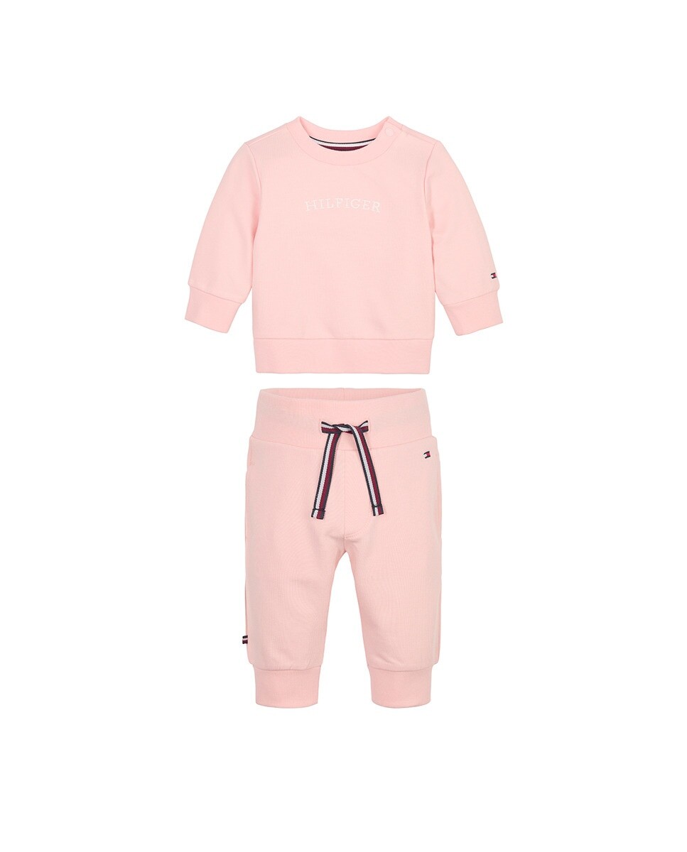 

Комплект из толстовки и спортивных штанов для девочки Tommy Hilfiger, розовый