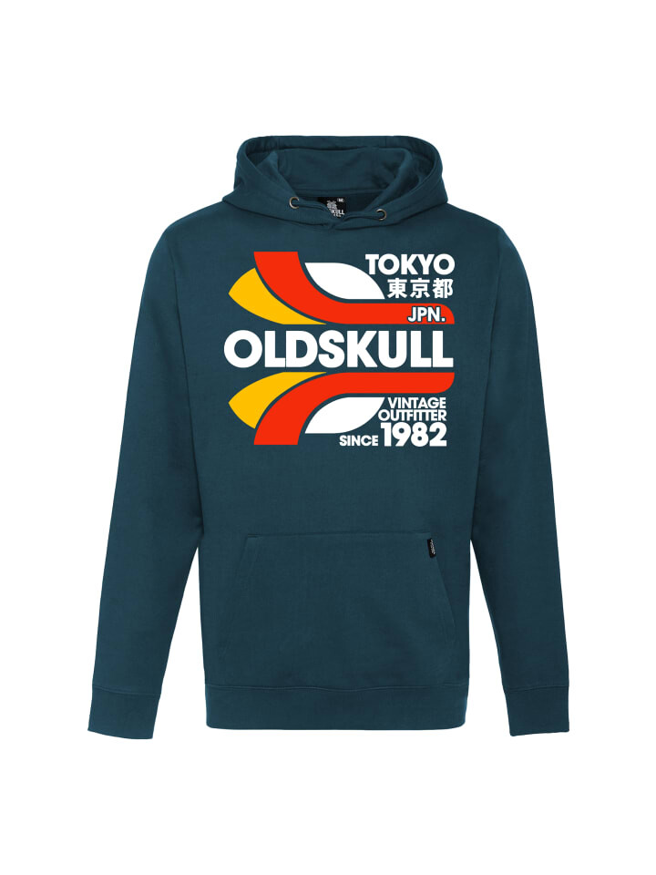 

Худи OLDSKULL Retro Tokyopolis Vintage Logo Graphic, темно-зеленый