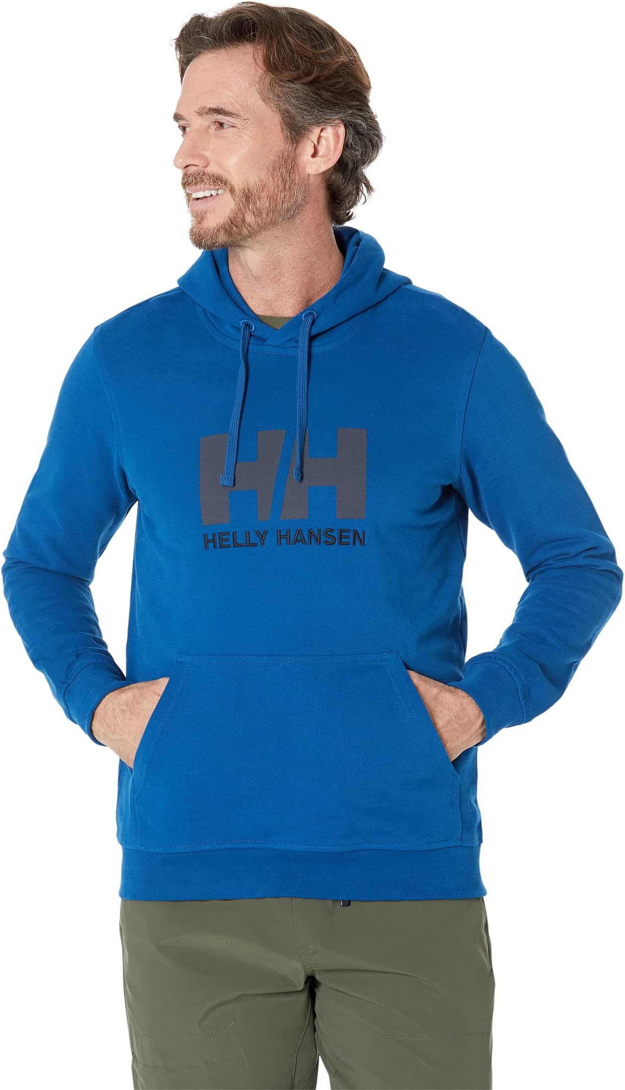 цена Толстовка с логотипом HH Helly Hansen, цвет Deep Fjord
