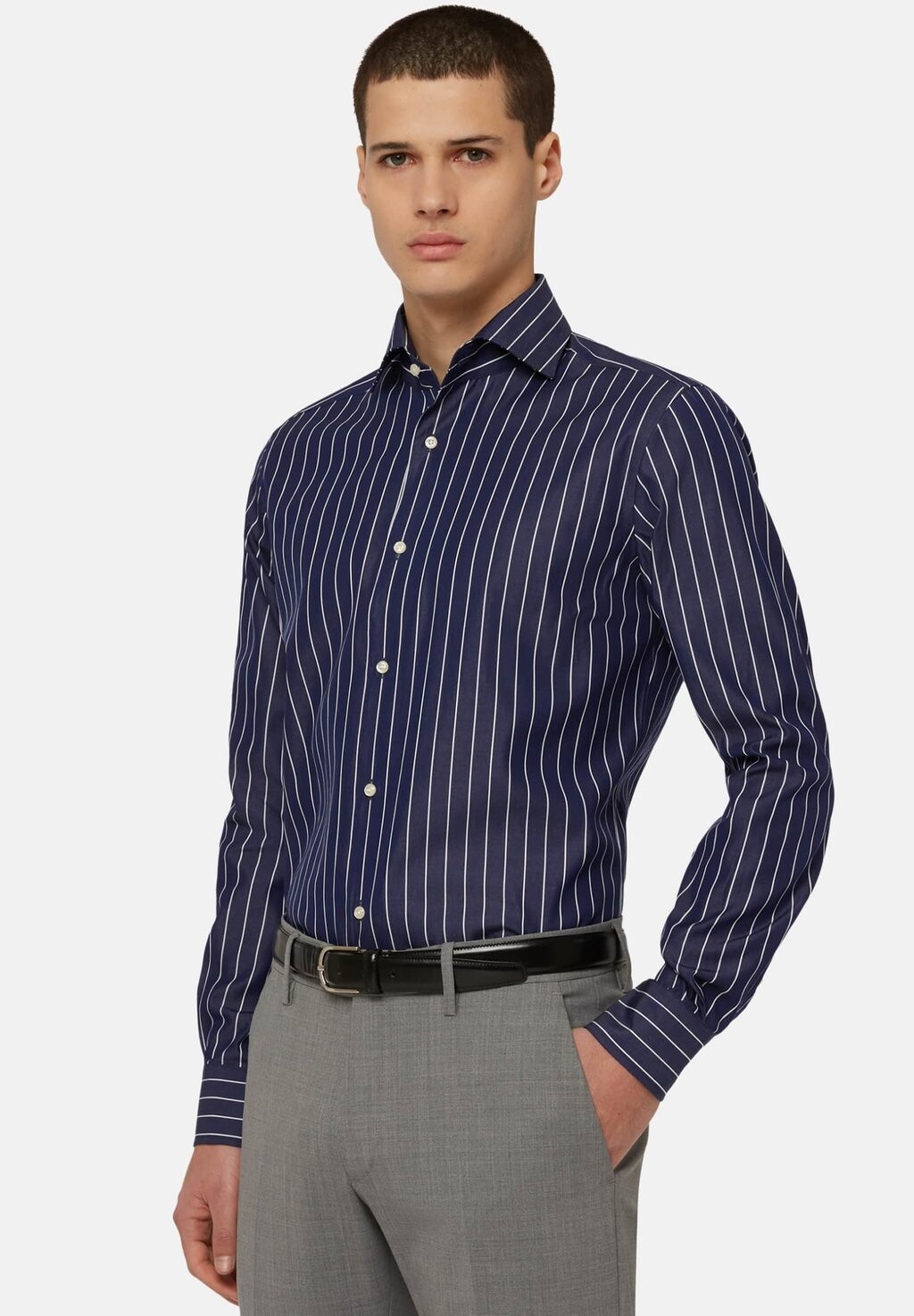 

Рубашка REGULAR FIT STRIPED Boggi Milano, цвет blue