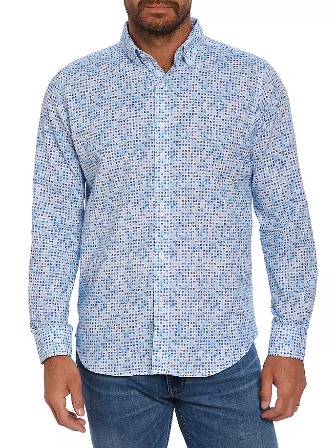 

Тканая рубашка Westbrook Robert Graham, синий