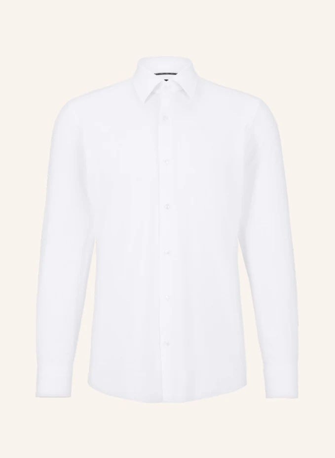 Рубашка из джерси hank приталенного кроя Boss, белый