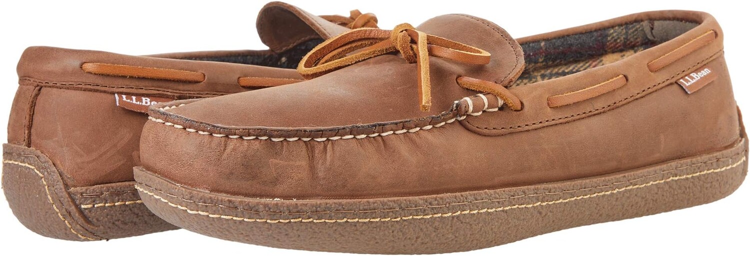 

Тапочки Hand Sewn Slippers Flannel-Lined L.L.Bean, цвет Acorn