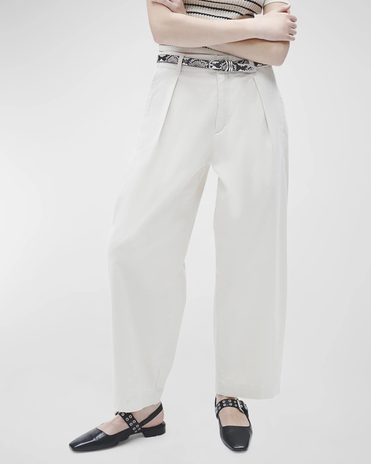 

Донован плиссированные брюки Rag & Bone, цвет Turtledove