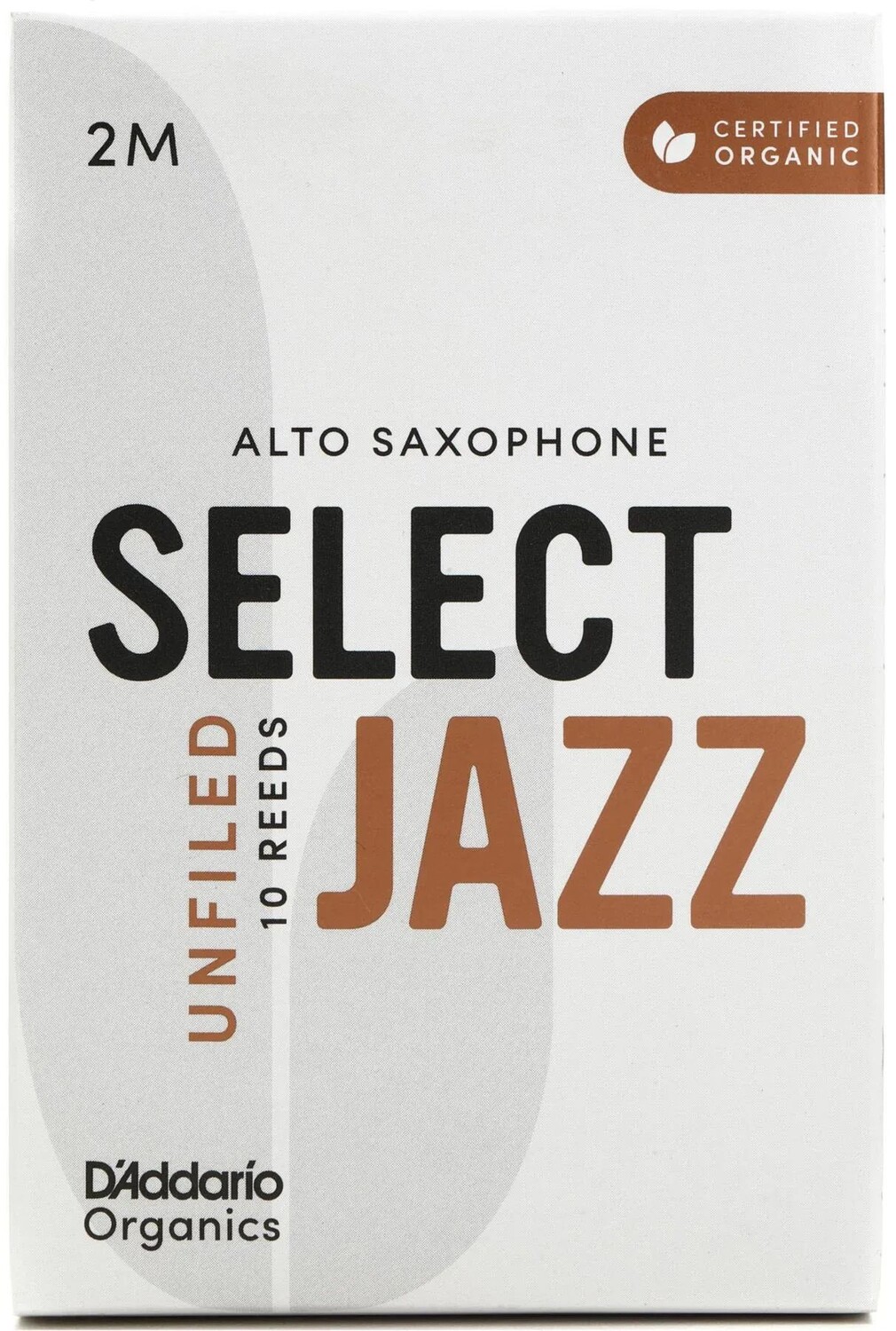 

D'Addario Organics Select Jazz Необработанные трости для альт-саксофона — 2 средних размера (10 шт. в упаковке)