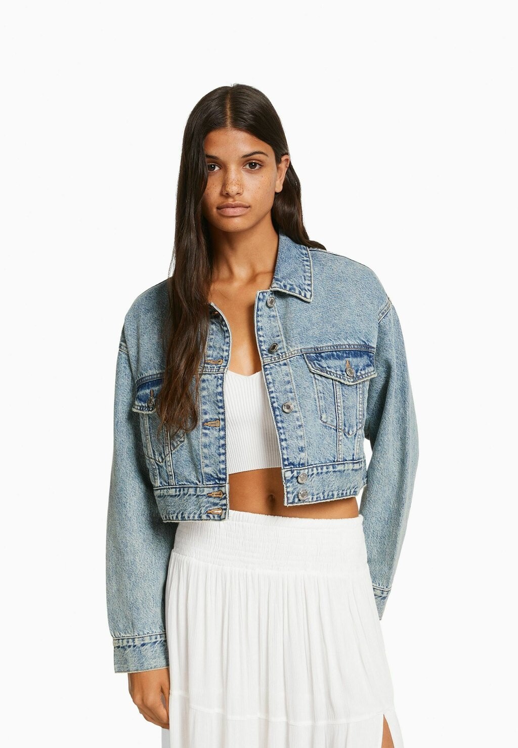 

Джинсовая куртка Bershka