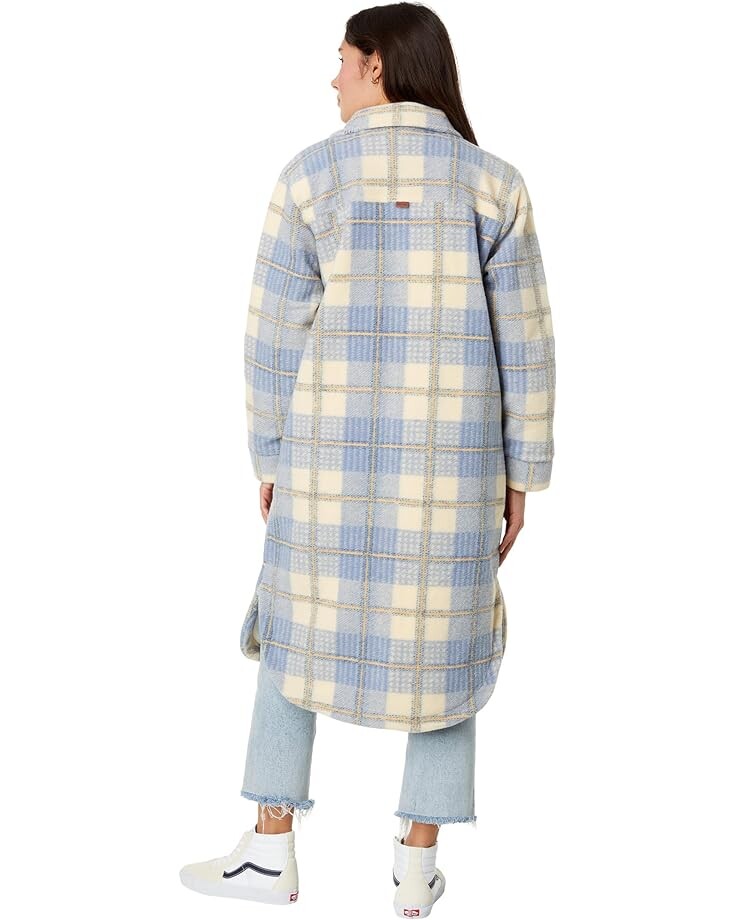 

Куртка Rip Curl Long Line Check Jacket, цвет Mid Blue