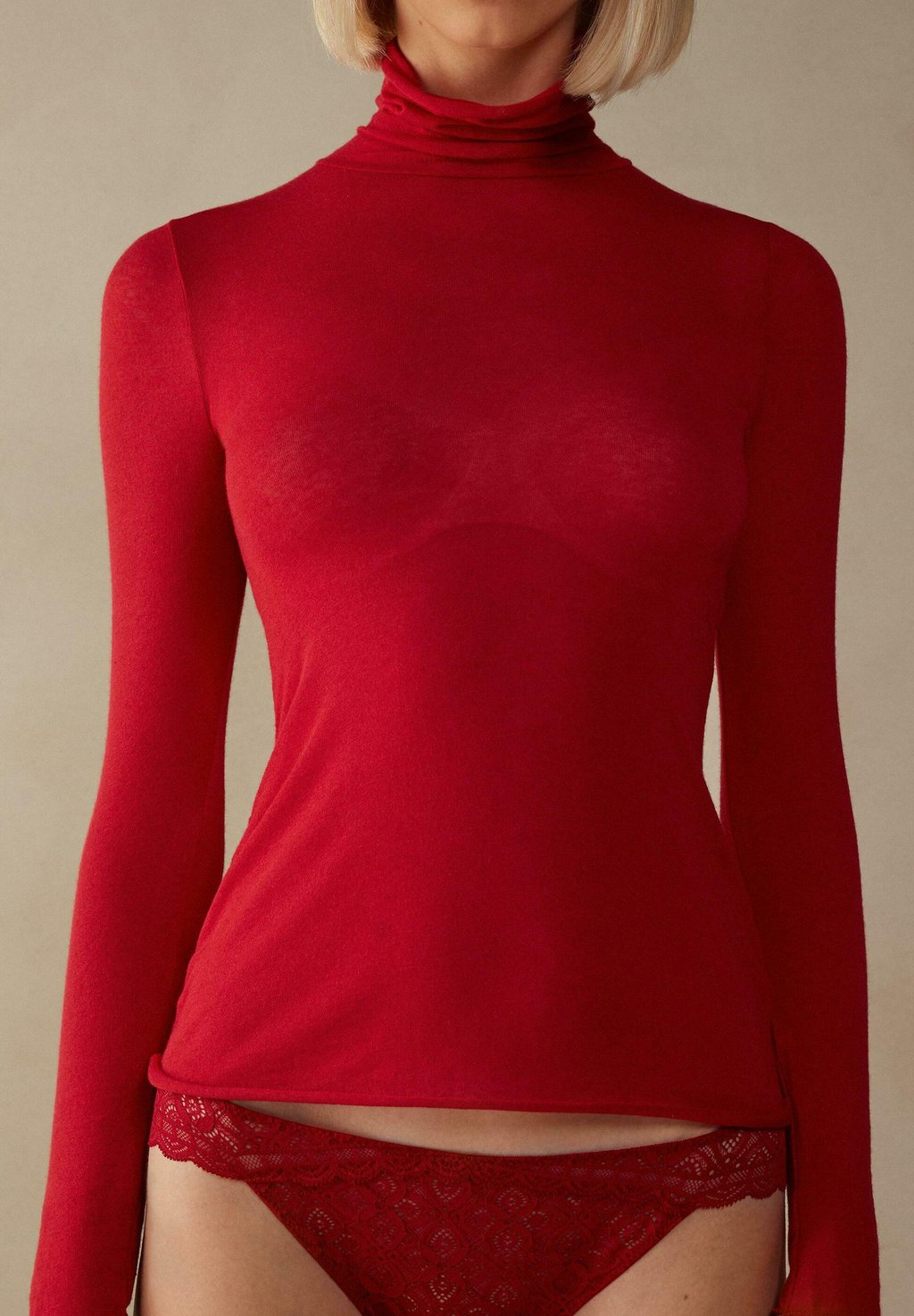 Рубашка с длинным рукавом ALRIGHT Intimissimi, цвет red