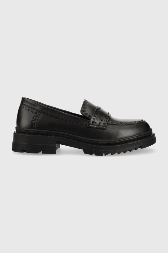 

Кожаные мокасины Answear Lab, черный