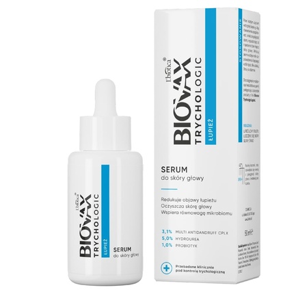 L'biotica Biovax Trychologic Сыворотка для кожи головы от перхоти 50 мл