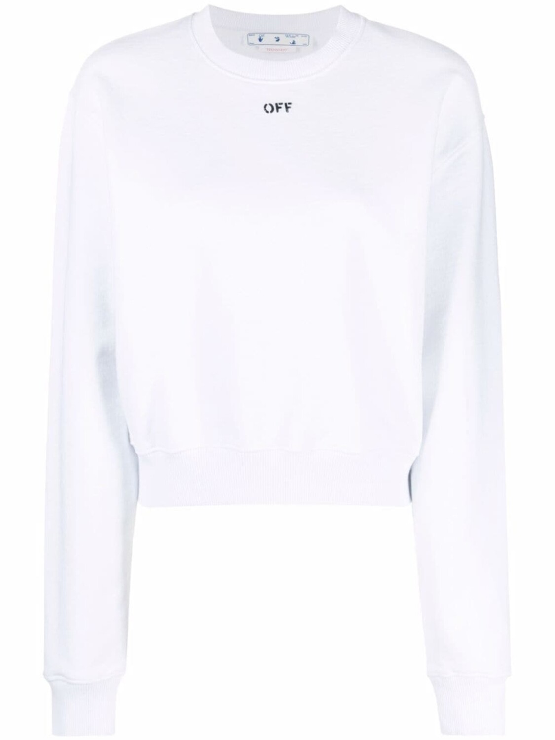 

Off-White укороченный топ с логотипом Off, белый