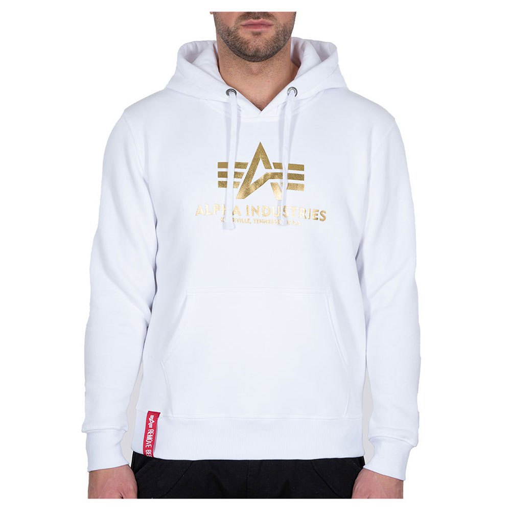 

Худи Alpha Industries Basic Foil Print, белый