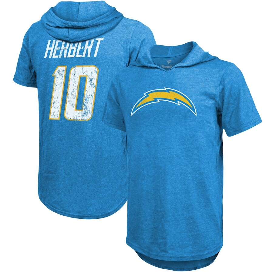 

Футболка с именем и номером Majestic Threads Los Angeles Chargers, синий